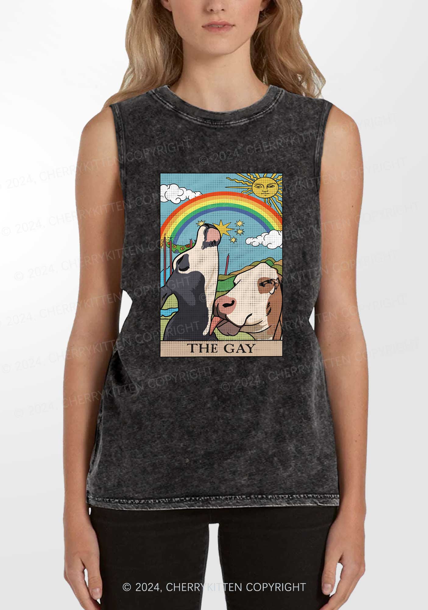 The Gay Y2K Washed Tank Cherrykitten