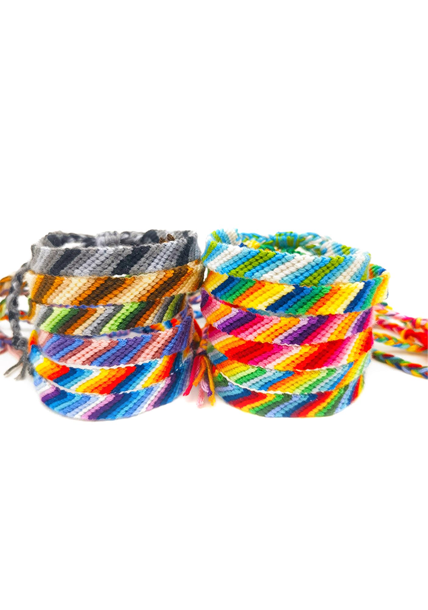 Hand Braided Y2K Gradient Rainbow Bracelet Cherrykitten