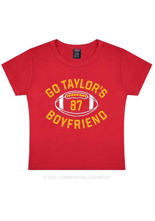 Go Boyfriend Y2K Super Bowl Baby Tee Cherrykitten