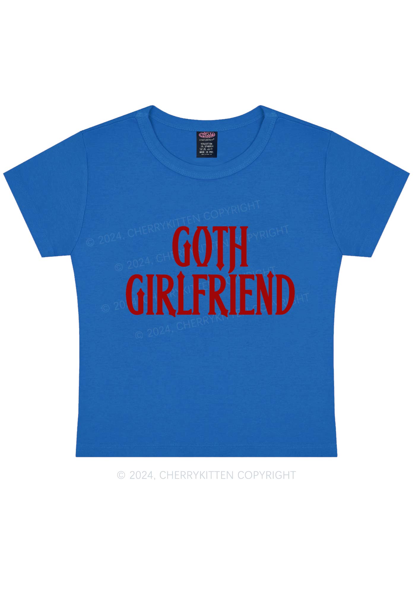 Goth Girlfriend Y2K Baby Tee Cherrykitten