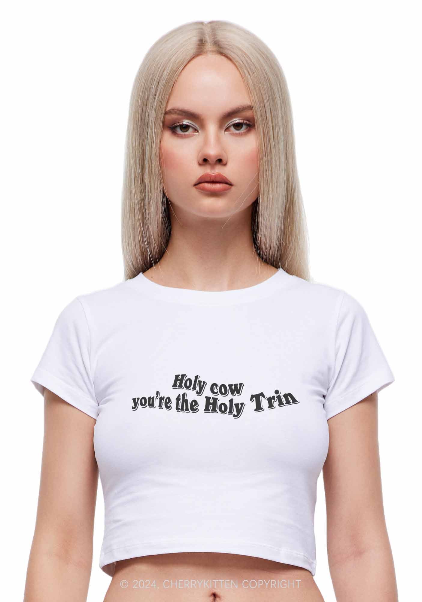 Holy Cow Y2K Baby Tee Cherrykitten