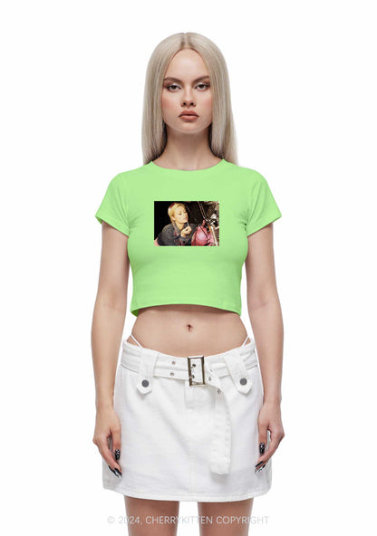 Girls Makeup Time Y2K Baby Tee Cherrykitten