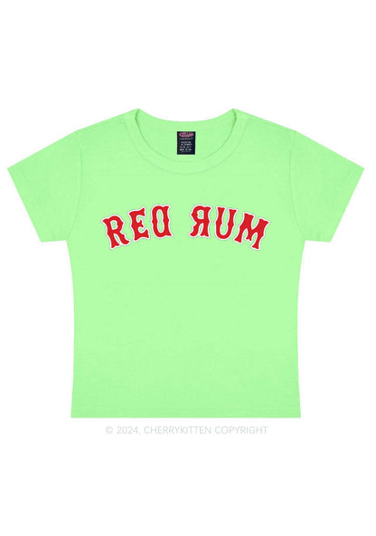 Halloween Red Rum Y2K Baby Tee Cherrykitten