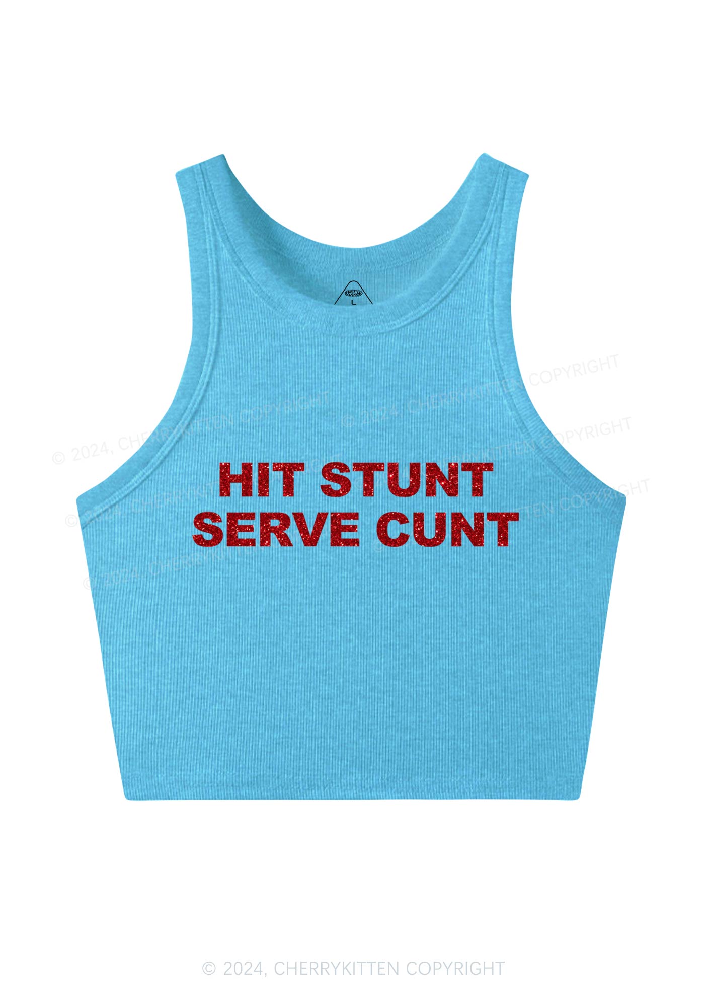 Hit Stunt Y2K Crop Tank Top Cherrykitten