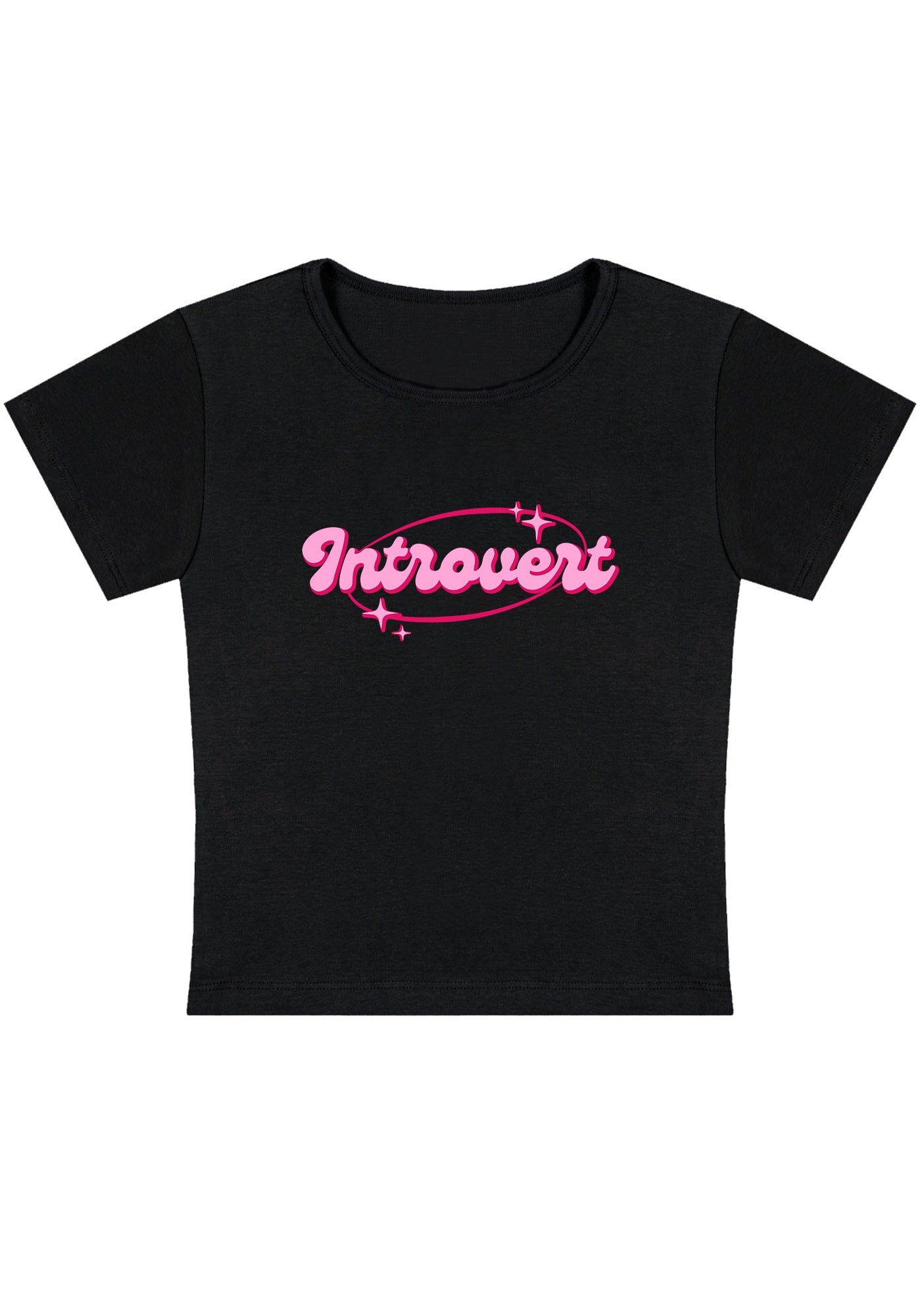 Curvy Introvert Universe Baby Tee