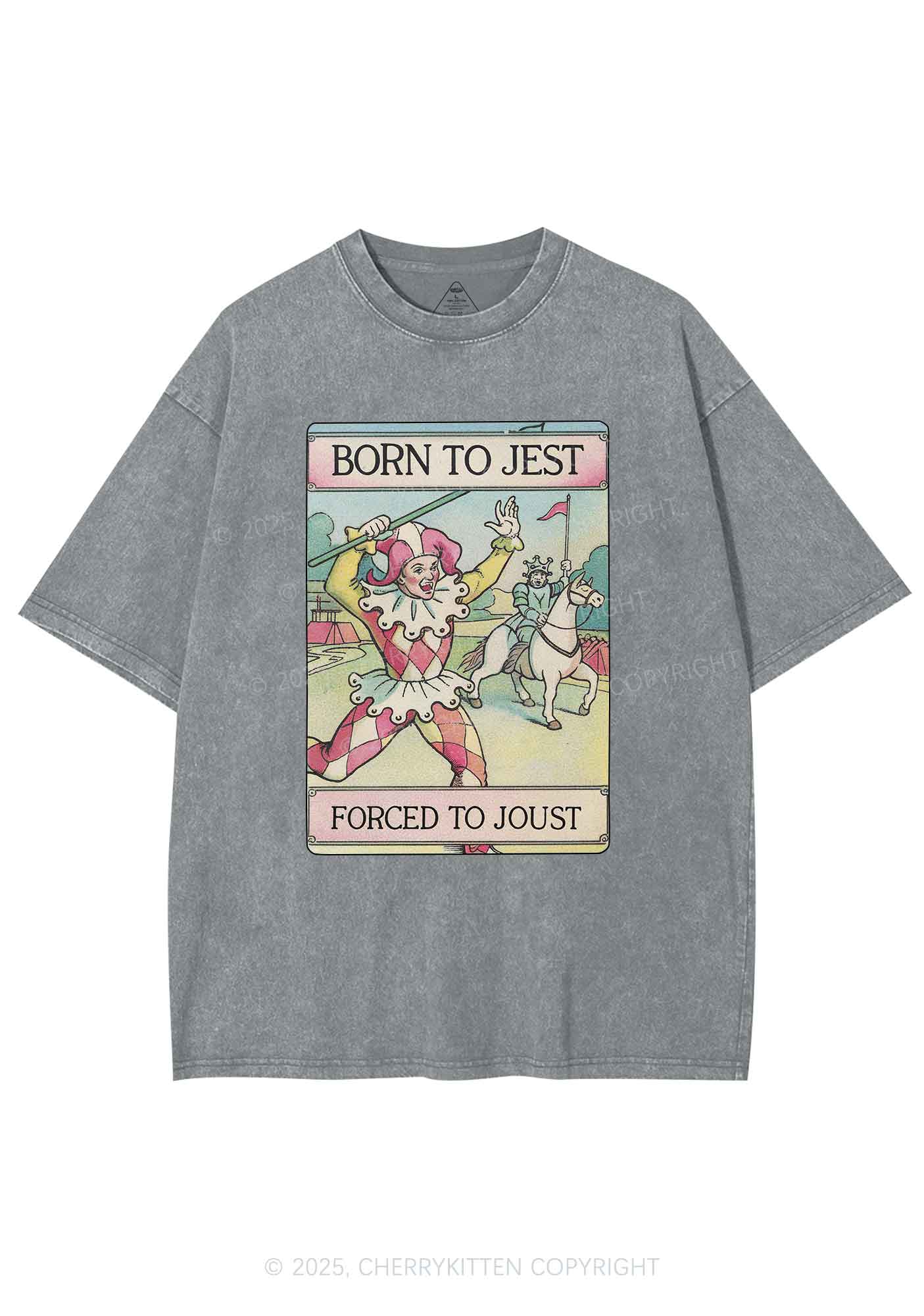 Forced To Joust Y2K Washed Tee Cherrykitten