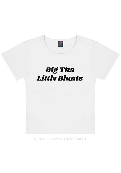 Big Txts Little Blunts Y2K Baby Tee Cherrykitten