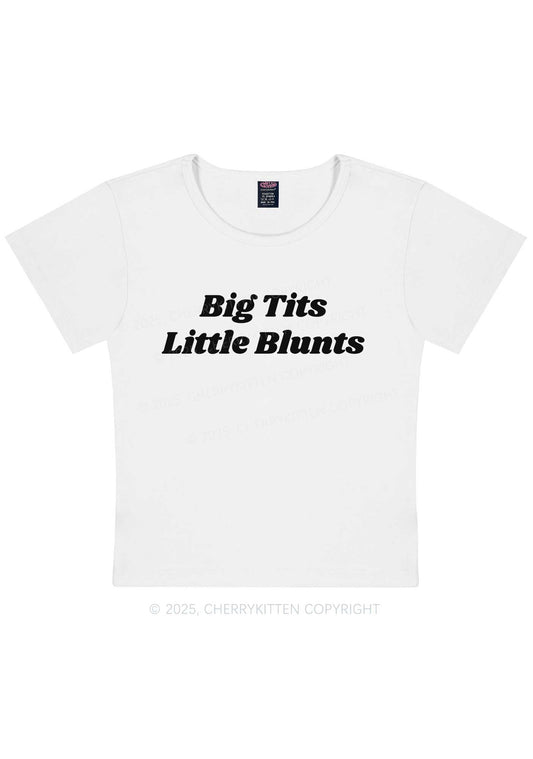 Big Txts Little Blunts Y2K Baby Tee Cherrykitten