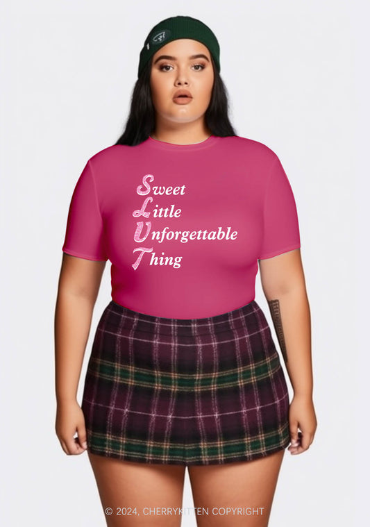 Curvy Slxt Things Y2K Baby Tee Cherrykitten