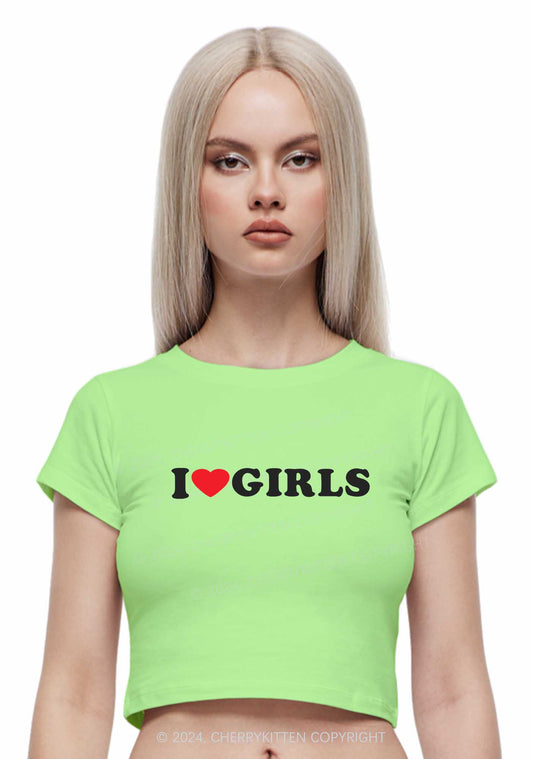 I Love Girls Y2K Baby Tee Cherrykitten