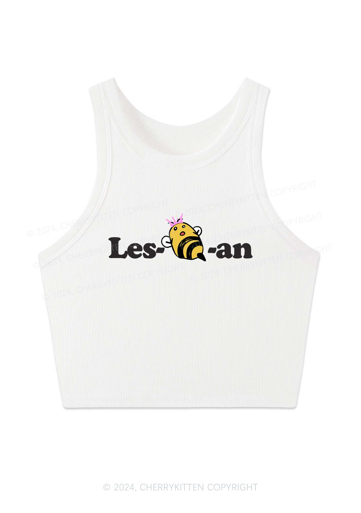 Lesbeean Y2K Crop Tank Top Cherrykitten