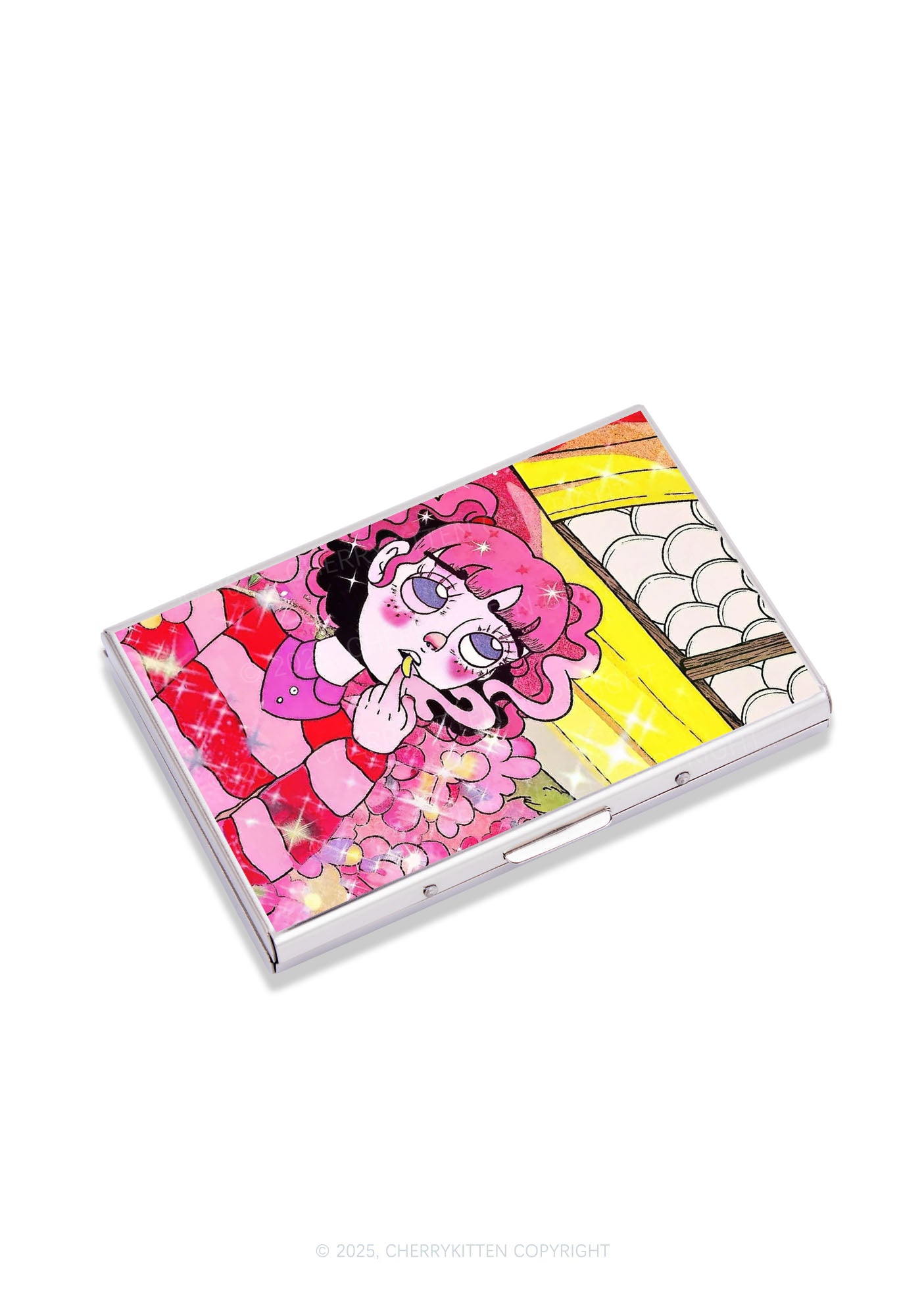 Pink Girl Y2K Mirror Cigarette Case Cherrykitten