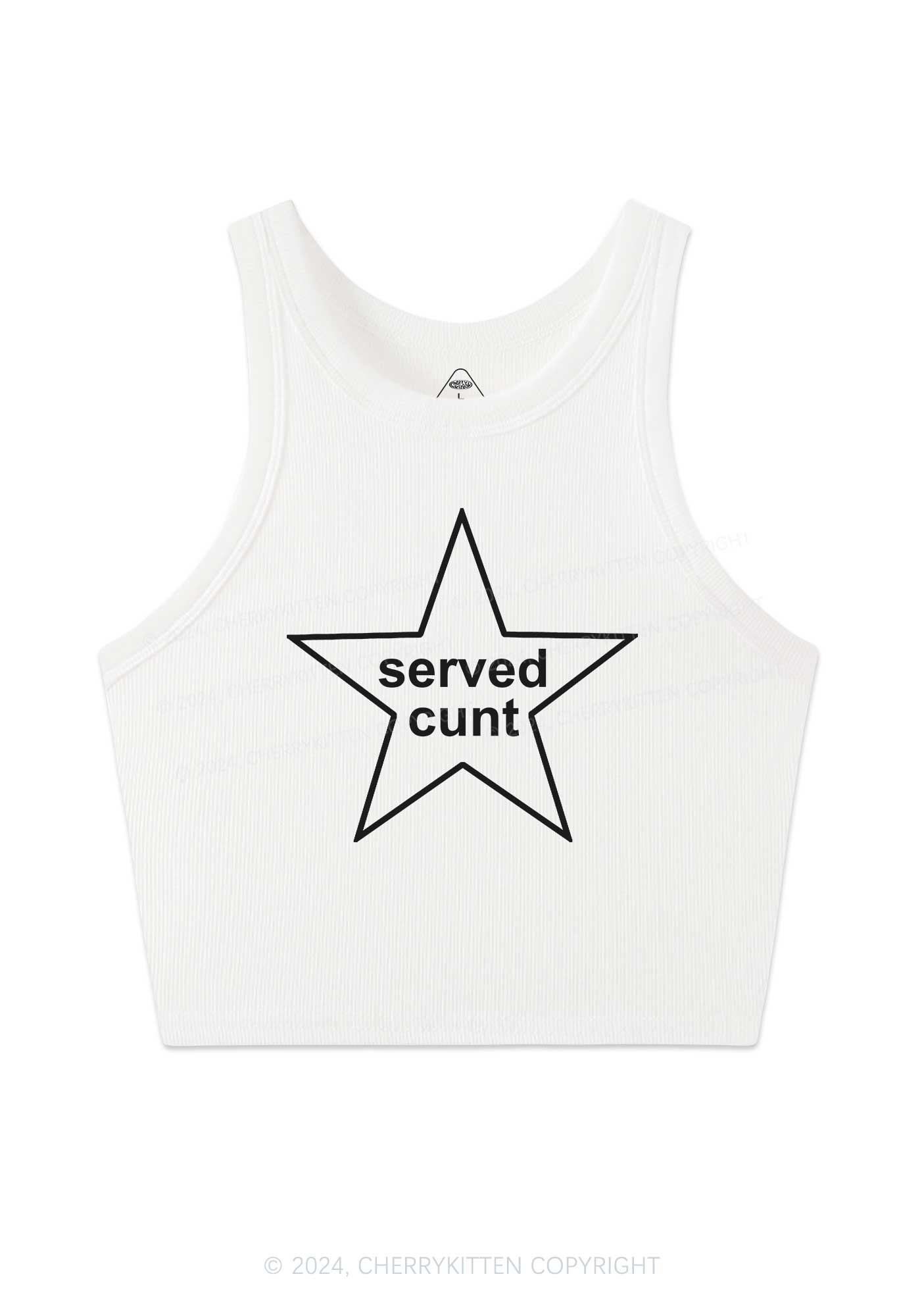 Served Cxxt Star Y2K Crop Tank Top Cherrykitten