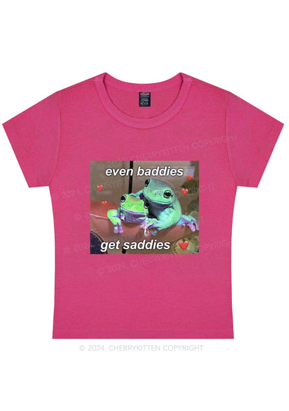 Two Baddie Frogs Y2K Baby Tee Cherrykitten