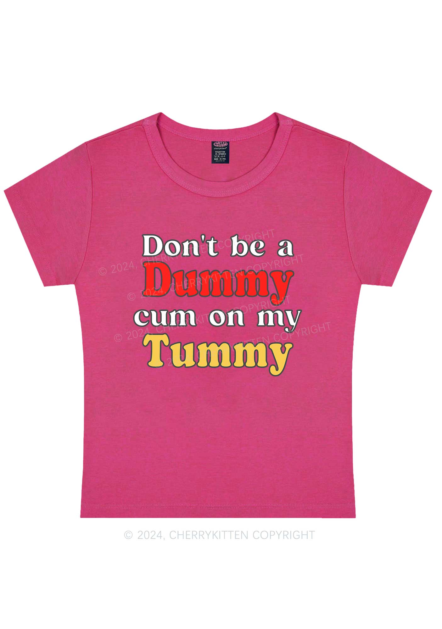 Dont Be A Dummy Y2K Baby Tee Cherrykitten