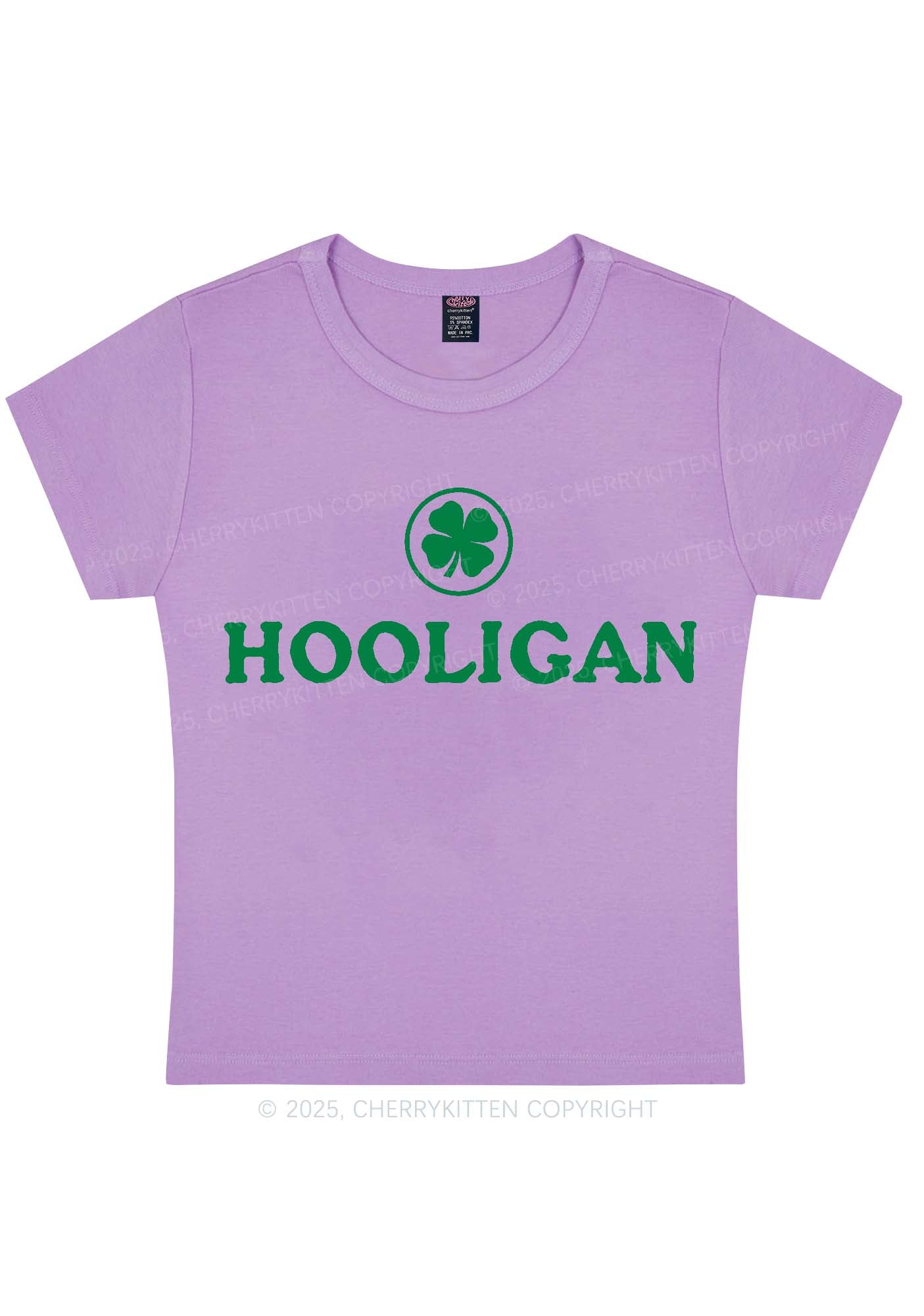 Irish Hooligan St Patricks Y2K Baby Tee Cherrykitten