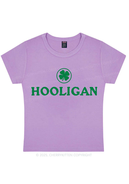 Irish Hooligan St Patricks Y2K Baby Tee Cherrykitten