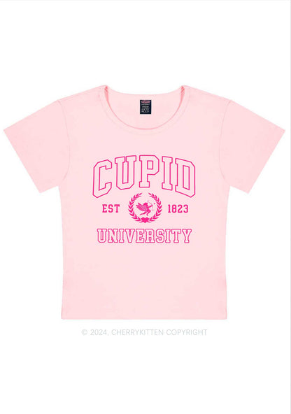 Cupid University Y2K Valentine's Day Baby Tee Cherrykitten