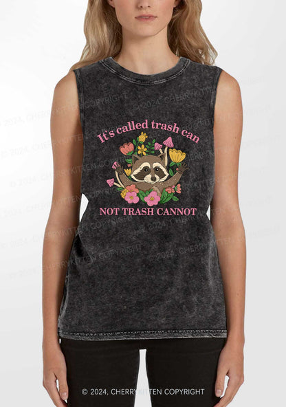 It's Called Trash Can Y2K Washed Tank Cherrykitten