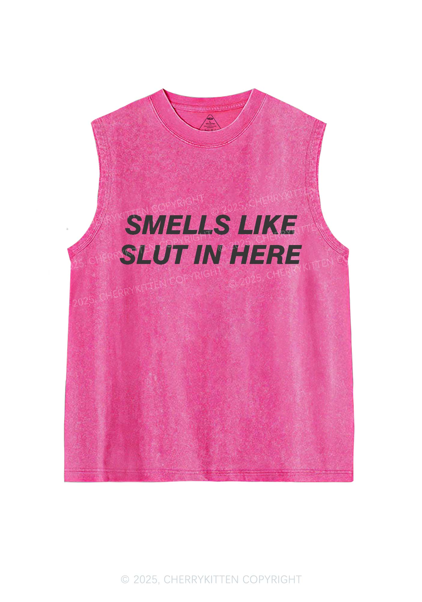 Smells Like Slxt Y2K Washed Tank Cherrykitten