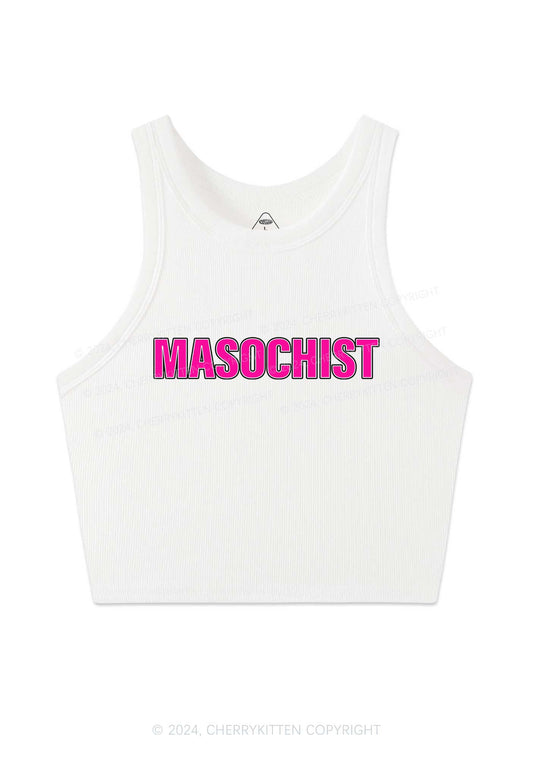 Masochist Y2K Crop Tank Top Cherrykitten