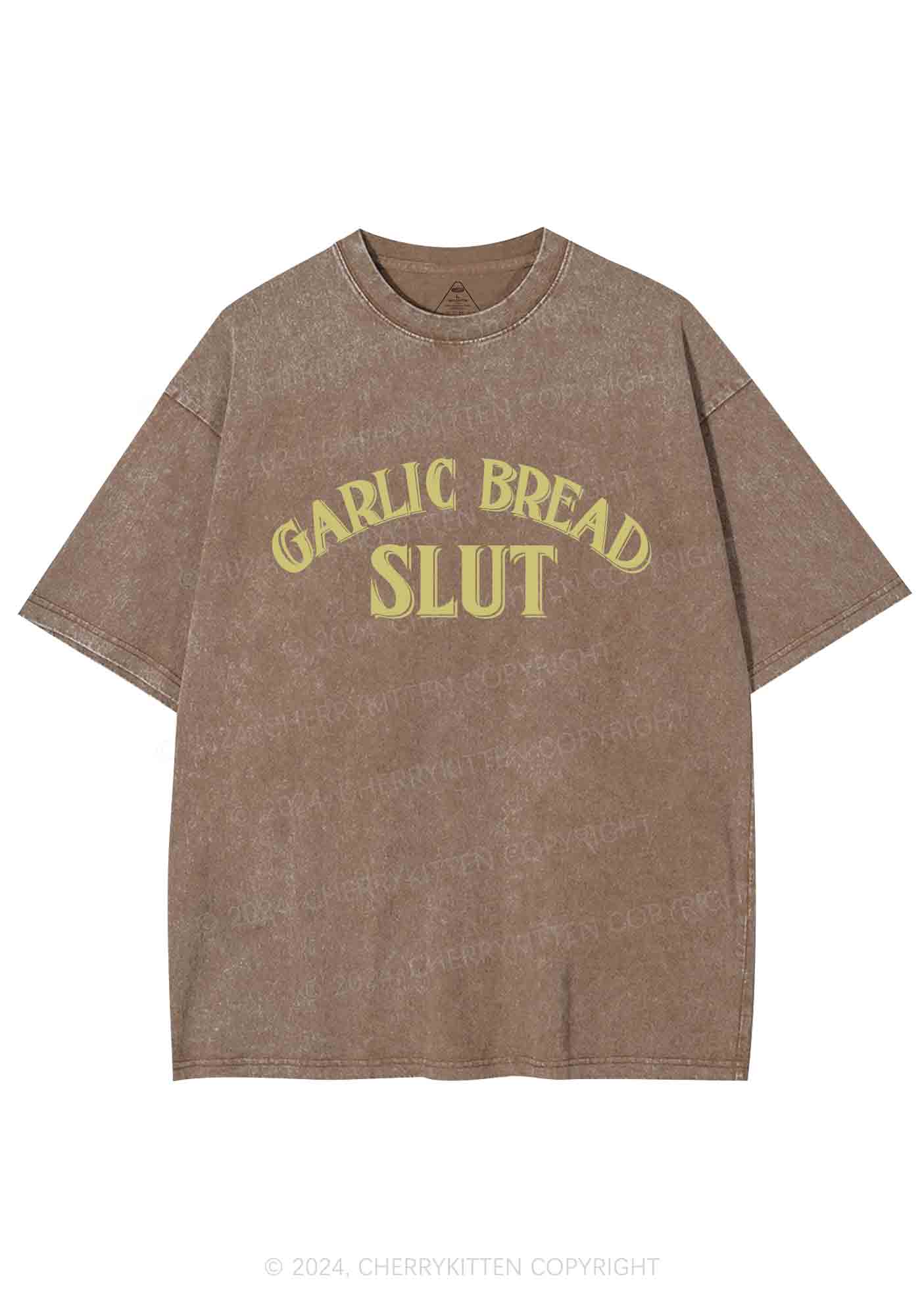 Garlic Bread Slxt Y2K Washed Tee Cherrykitten