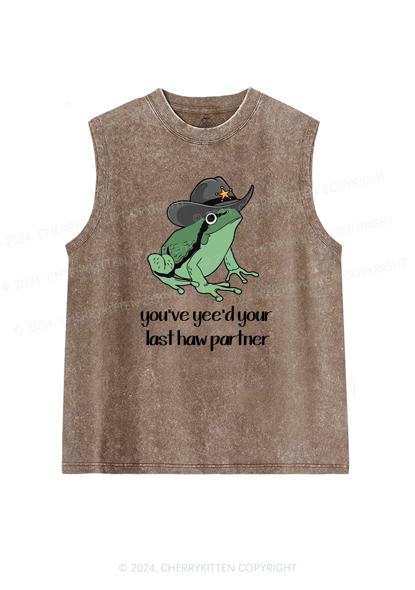 You've Yee'd Your Last Haw Partner Y2K Washed Tank Cherrykitten