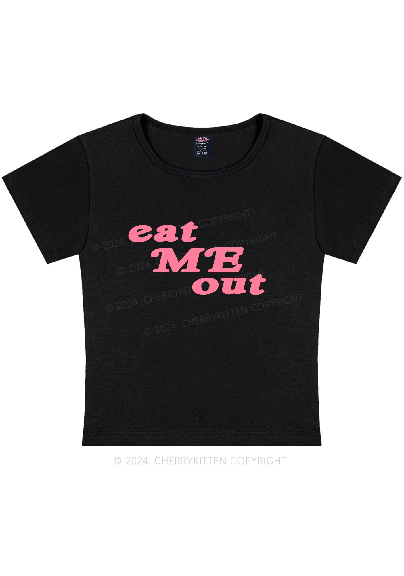 Curvy Eat Me Out Y2K Baby Tee Cherrykitten