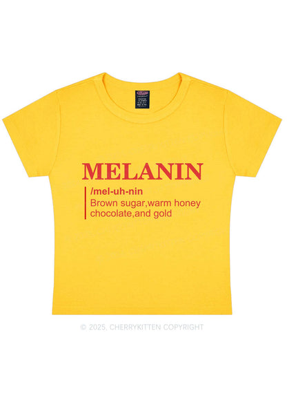 Melanin Definition Y2K Baby Tee Cherrykitten