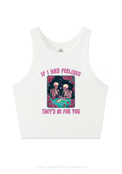 I Had Feelings Y2K Valentine's Day Crop Tank Top Cherrykitten