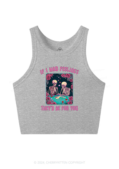 I Had Feelings Y2K Valentine's Day Crop Tank Top Cherrykitten