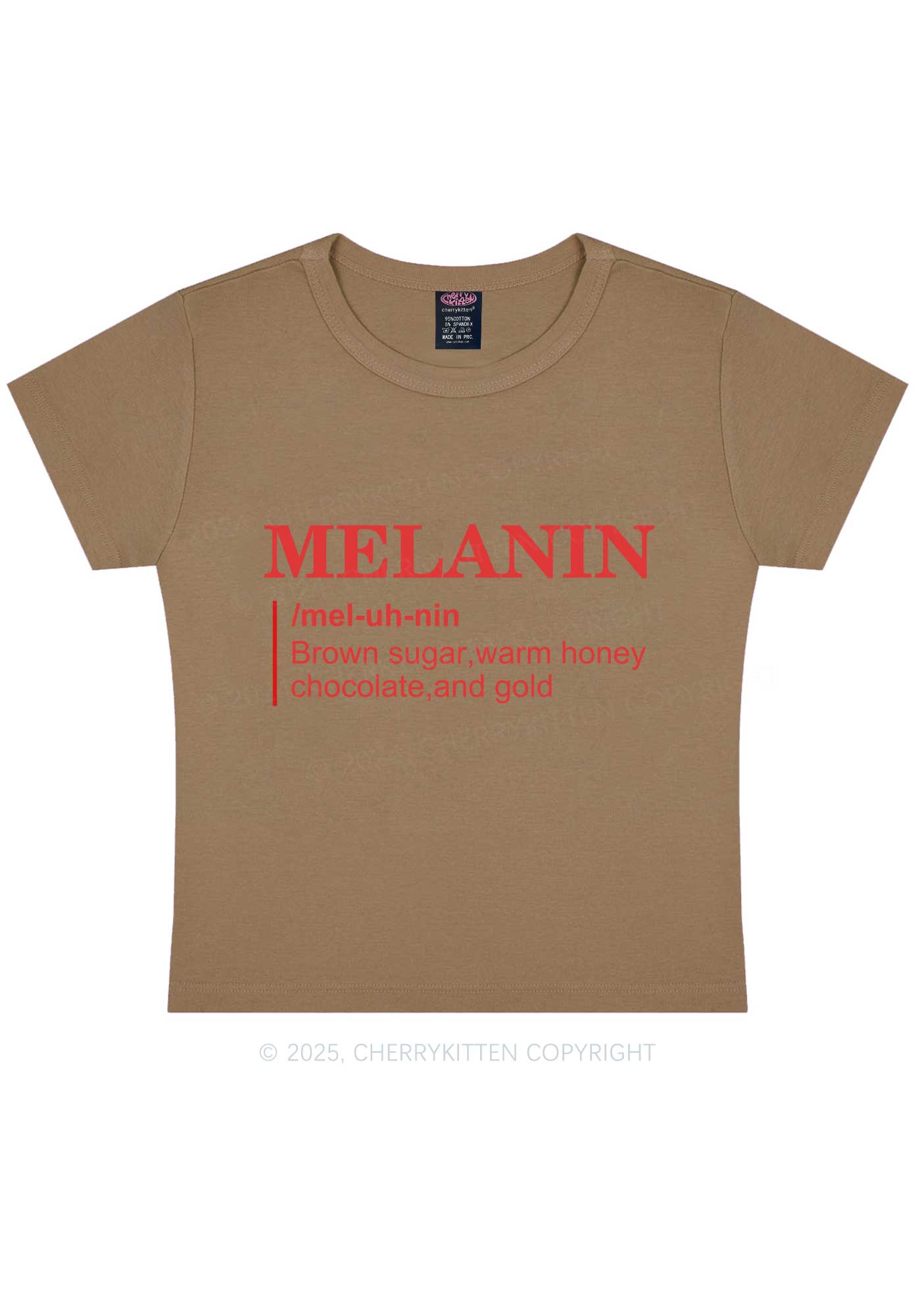 Melanin Definition Y2K Baby Tee Cherrykitten