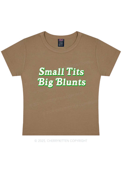 Small Txts Big Blunts Y2K Baby Tee Cherrykitten