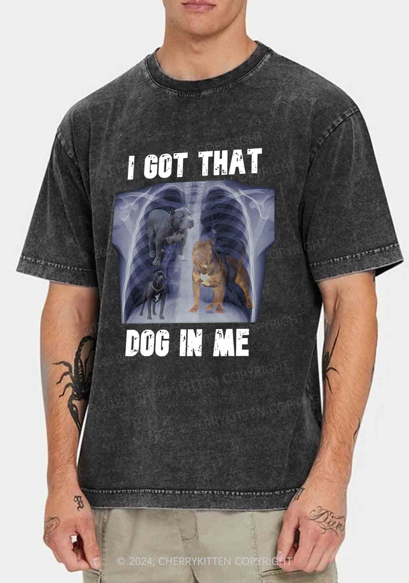 I Got That Dog In Me Y2K Washed Tee Cherrykitten