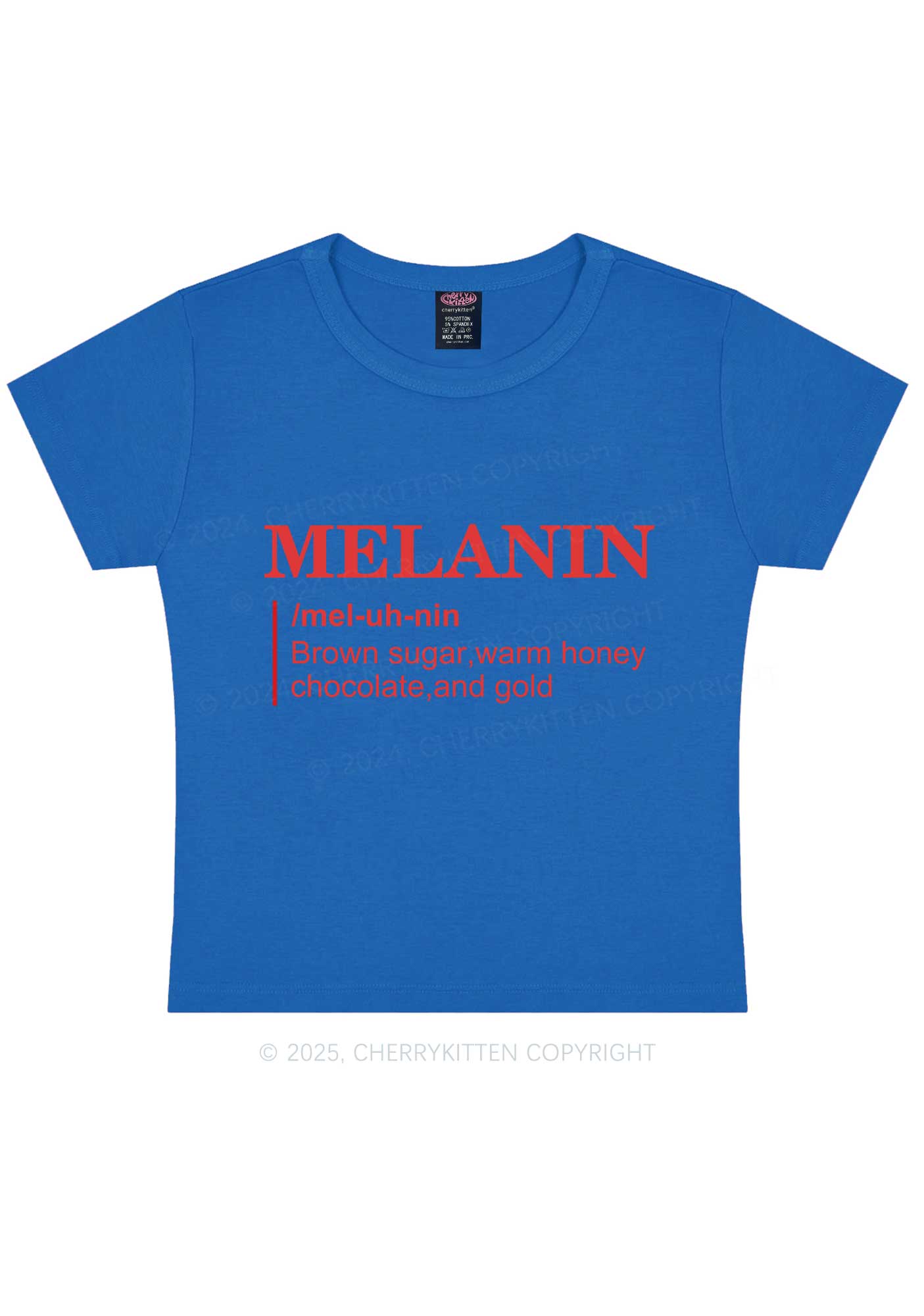 Melanin Definition Y2K Baby Tee Cherrykitten