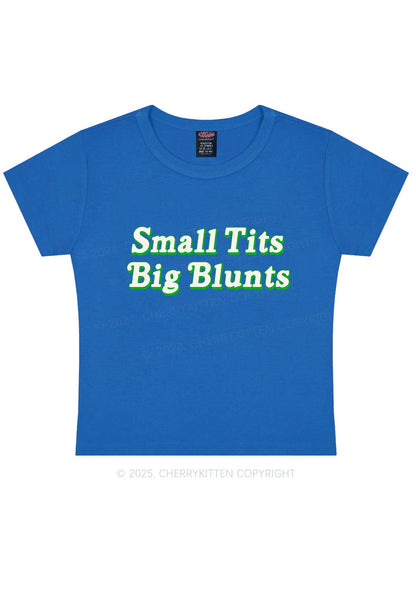 Small Txts Big Blunts Y2K Baby Tee Cherrykitten