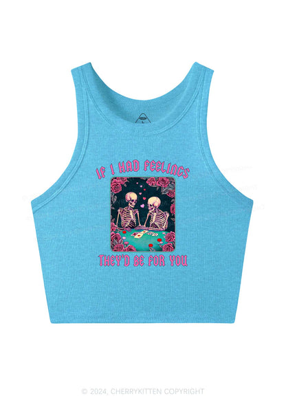 I Had Feelings Y2K Valentine's Day Crop Tank Top Cherrykitten