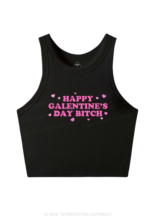 Happy Galentines Day Y2K Valentine's Day Crop Tank Top Cherrykitten