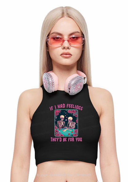 I Had Feelings Y2K Valentine's Day Crop Tank Top Cherrykitten