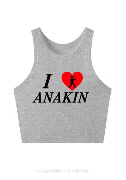 I Love Ana Y2K Crop Tank Top Cherrykitten