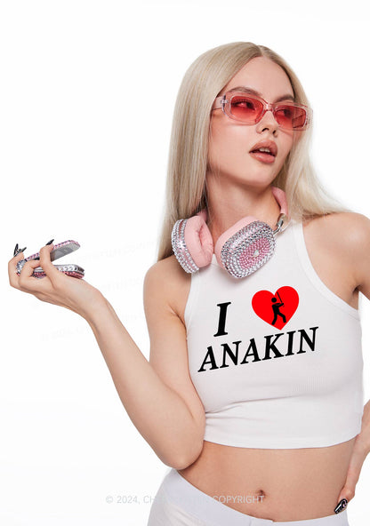 I Love Ana Y2K Crop Tank Top Cherrykitten