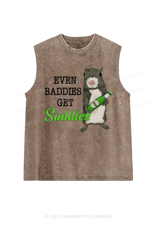 Rat Get Saddies Y2K Washed Tank Cherrykitten