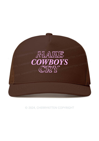 Make Cowboys Cry Y2K Trucker Mesh Hat Cherrykitten