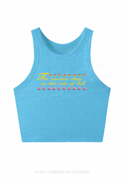 Sweetest Hell Y2K Crop Tank Top Cherrykitten