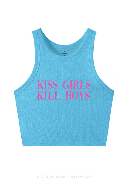 Kiss Girls Y2K Crop Tank Top Cherrykitten