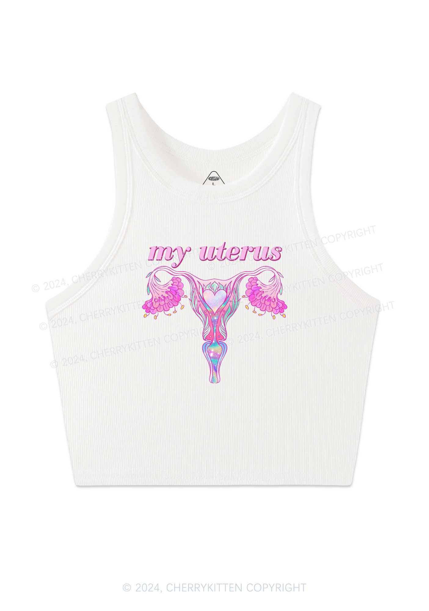 Female Organ Y2K Crop Tank Top Cherrykitten