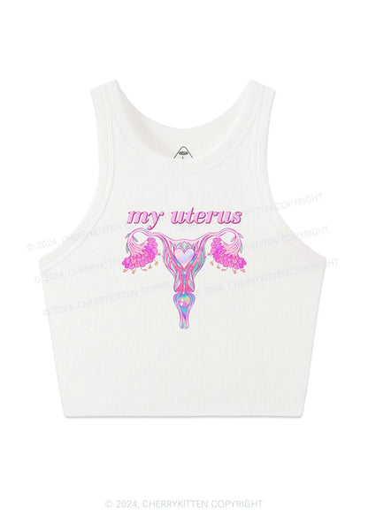 Female Organ Y2K Crop Tank Top Cherrykitten