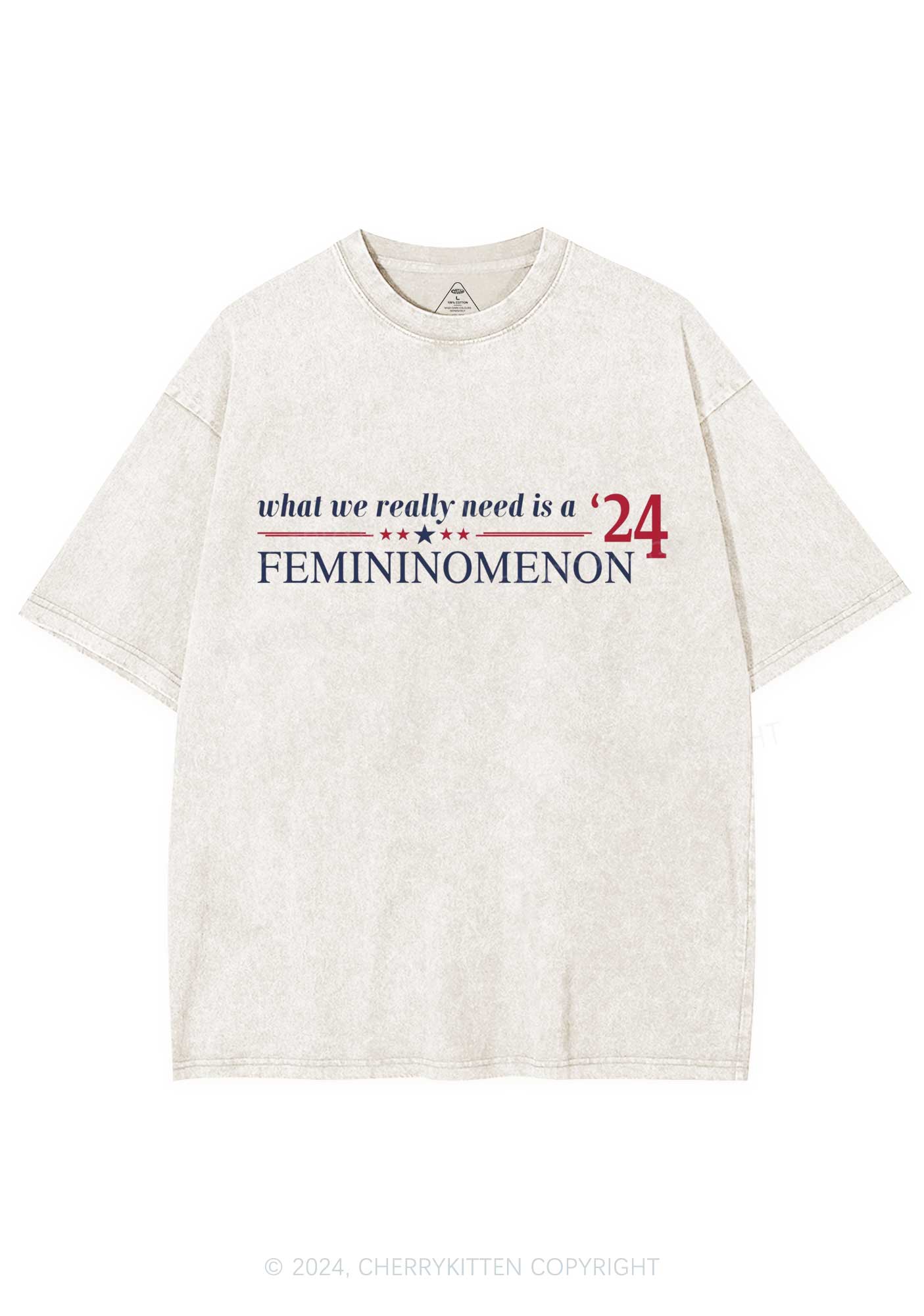 We Need Femininomenon Y2K Washed Tee Cherrykitten