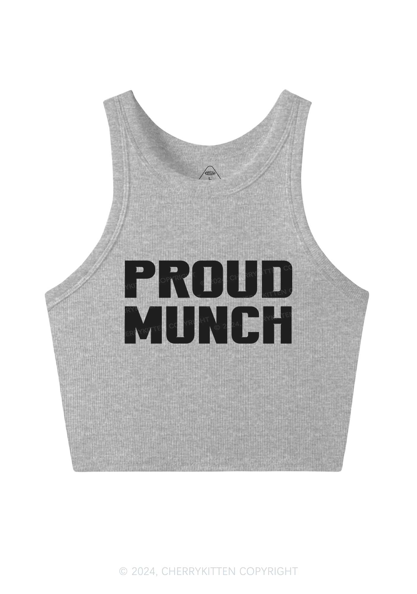 Proud Munch Y2K Crop Tank Top Cherrykitten