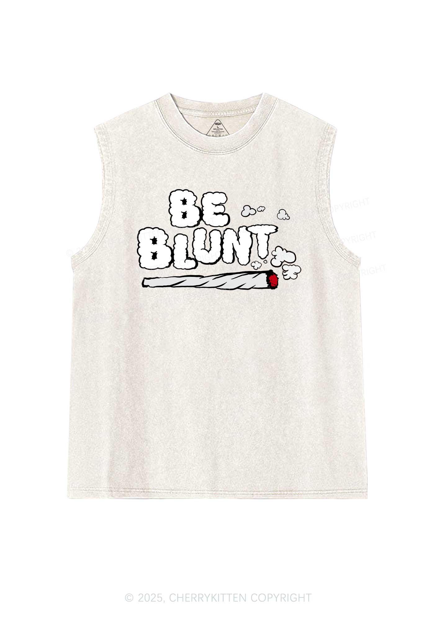 Be Blunt Y2K Washed Tank Cherrykitten